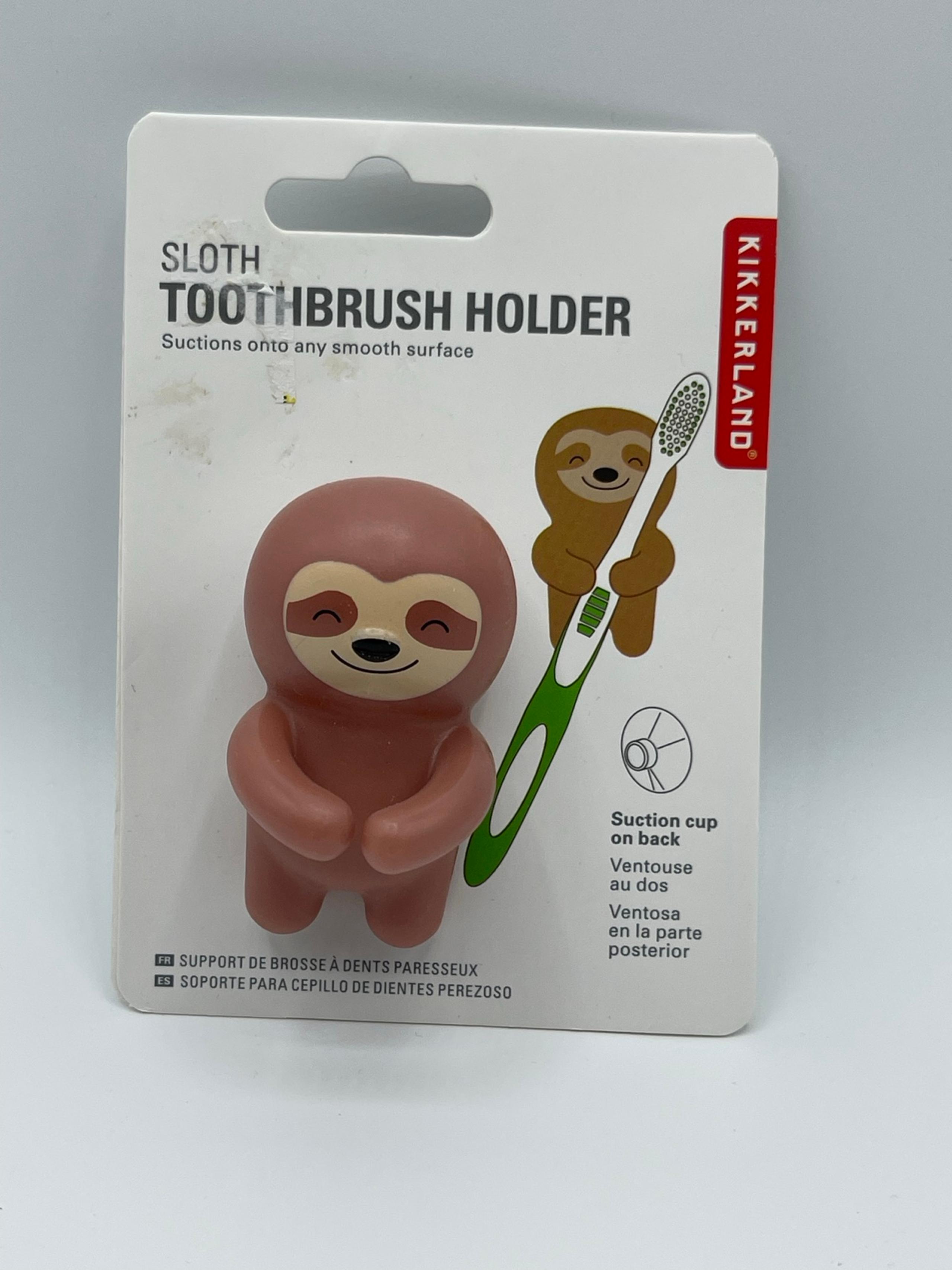 Kikkerland sloth tooth brush holder