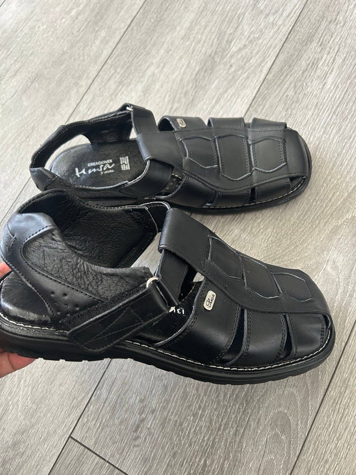 Men Leather Mexican guaraches size 10