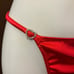 Handmade Satin Thong Large Rhinestone Hearts NEW