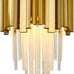 Crystal Wall Gold Layered Lamp Modern Bedroom Living Room Hallway Light Fixture