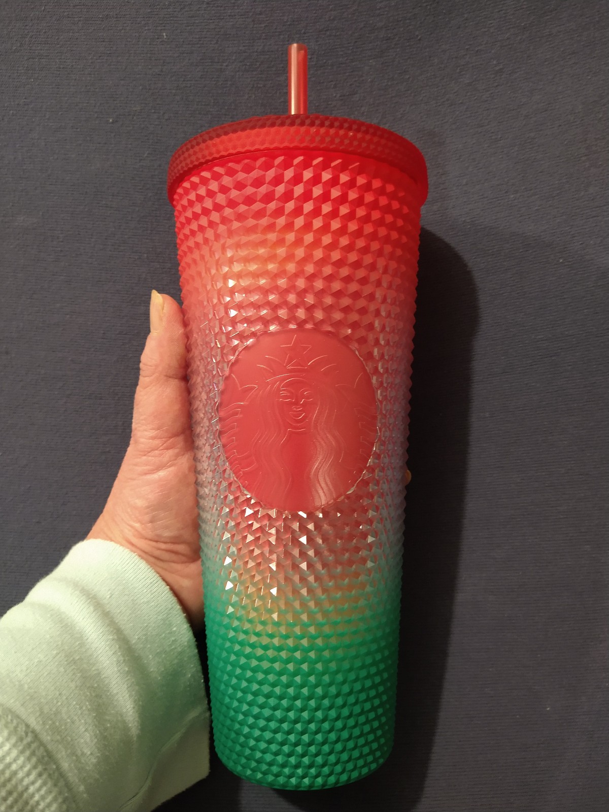 Starbucks - Bling Summer Ombre aka Watermelon Studded Venti - Thailand - NEW