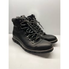 Cole Haan Men's ZeroGrand Leather Lace-Up Hiking Boots Black Men's Size 8M