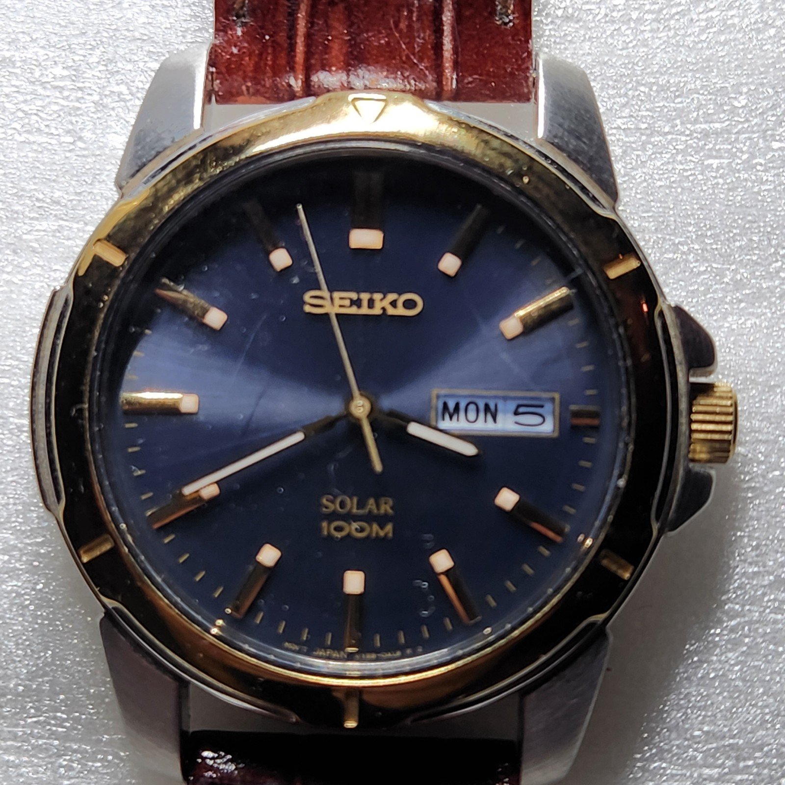Seiko Solar Mens Vintage watch V158 0ad0