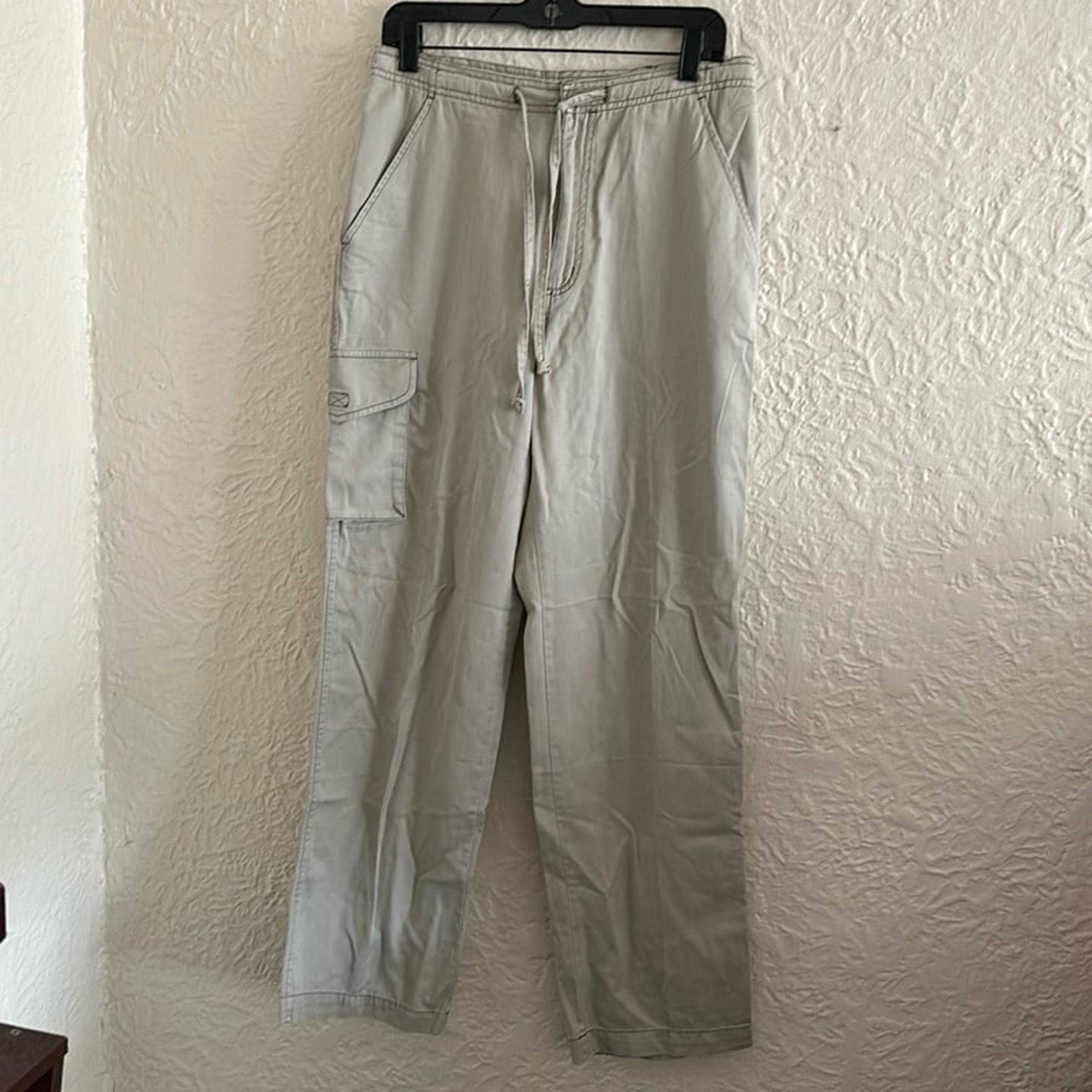 Columbia Vintage 2000s Khaki Cargo Walker Twill Pants Small NWT Deadstock