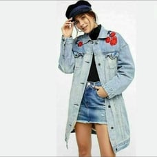 Free People Embroidered Jacket