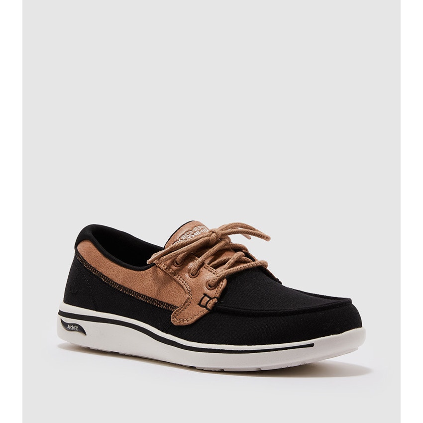 Skechers womens 7 black & beige Slip-ins On-the-GO Flex - Palmilla new