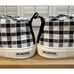 SeaVees Women's Legend 90 Black Stitched Gingham Size 7.5 NIB 90's Memory Foam