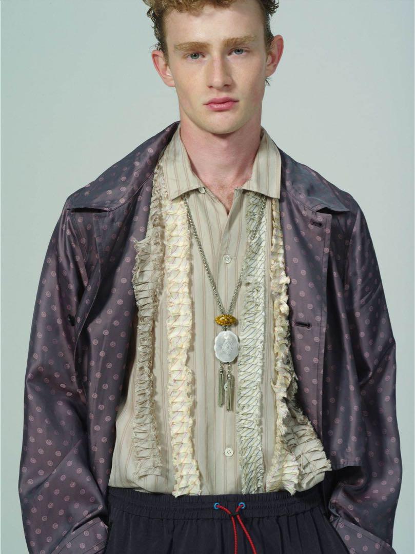Togavirilis 20SS Cupro Frill Shirt