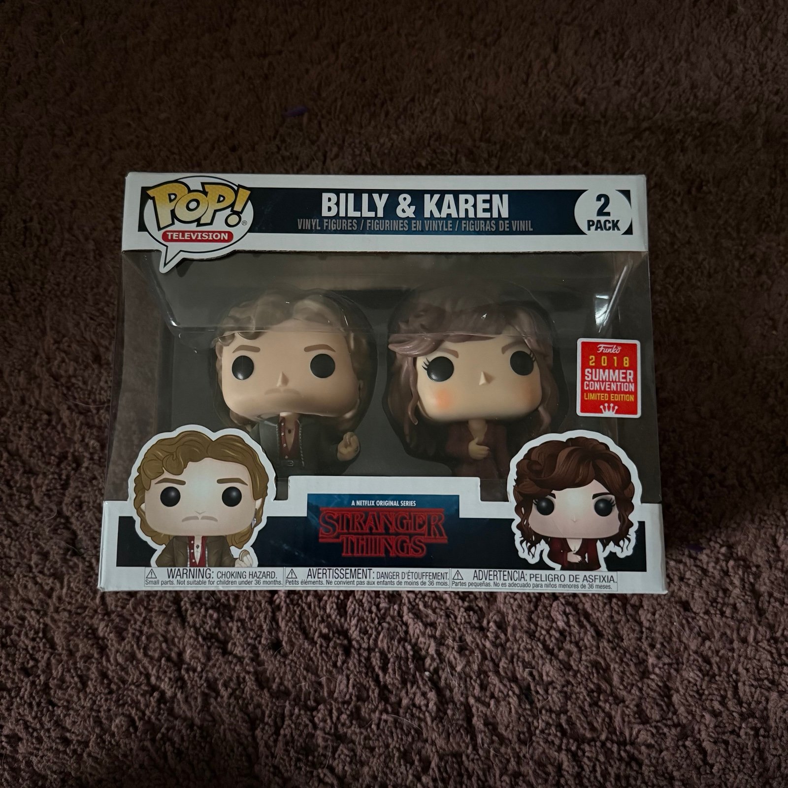 Stranger Things Billy and Karen 2 Pack Funko Pop