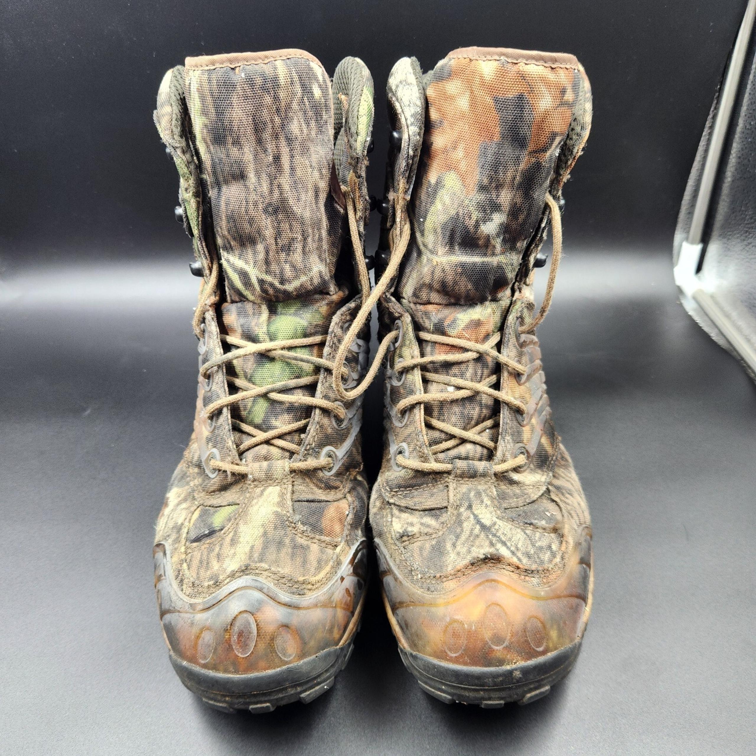 Cabela's Men’s Camo Boots Size 10 1/2 M Mid Calf Hunting Waterproof Dry Plus