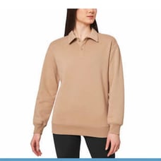 Mondetta ladies collared fleece pullover