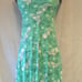 XXS Green White Feather Maxi