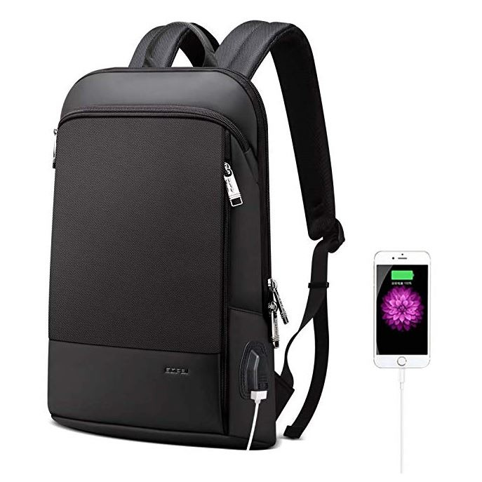 Slim Laptop Backpack 15 inch USB Charging Backpack Waterproof
