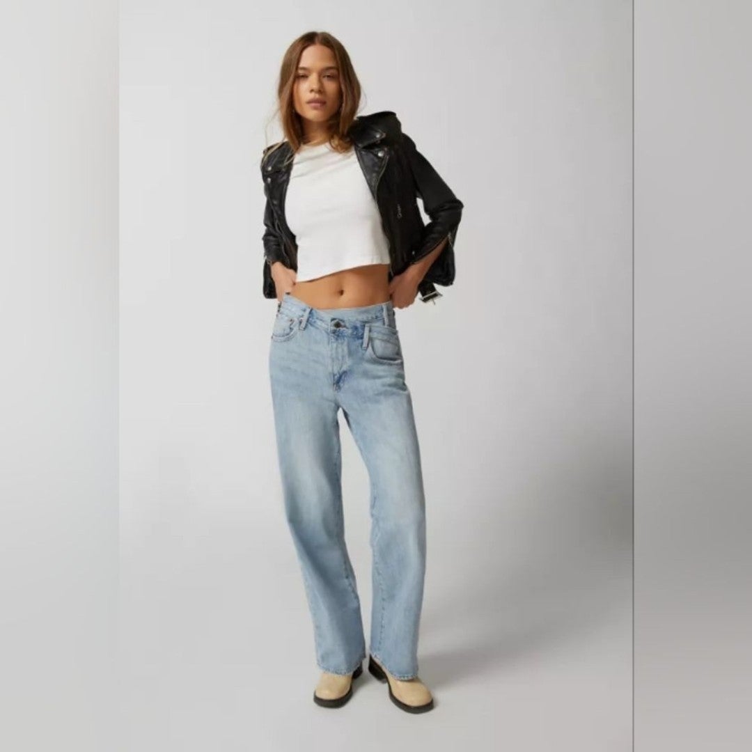Pistola Bobbie Crossover Straight-Leg Jean - Nelson sz 32