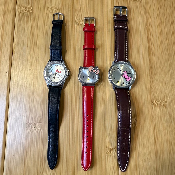 Lot of 3 Hello Kitty 2010s Collector's Watches