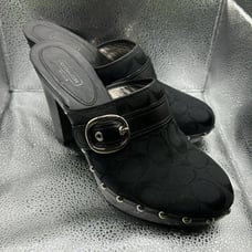 Coach Willow Signature Clogs black size 10 B