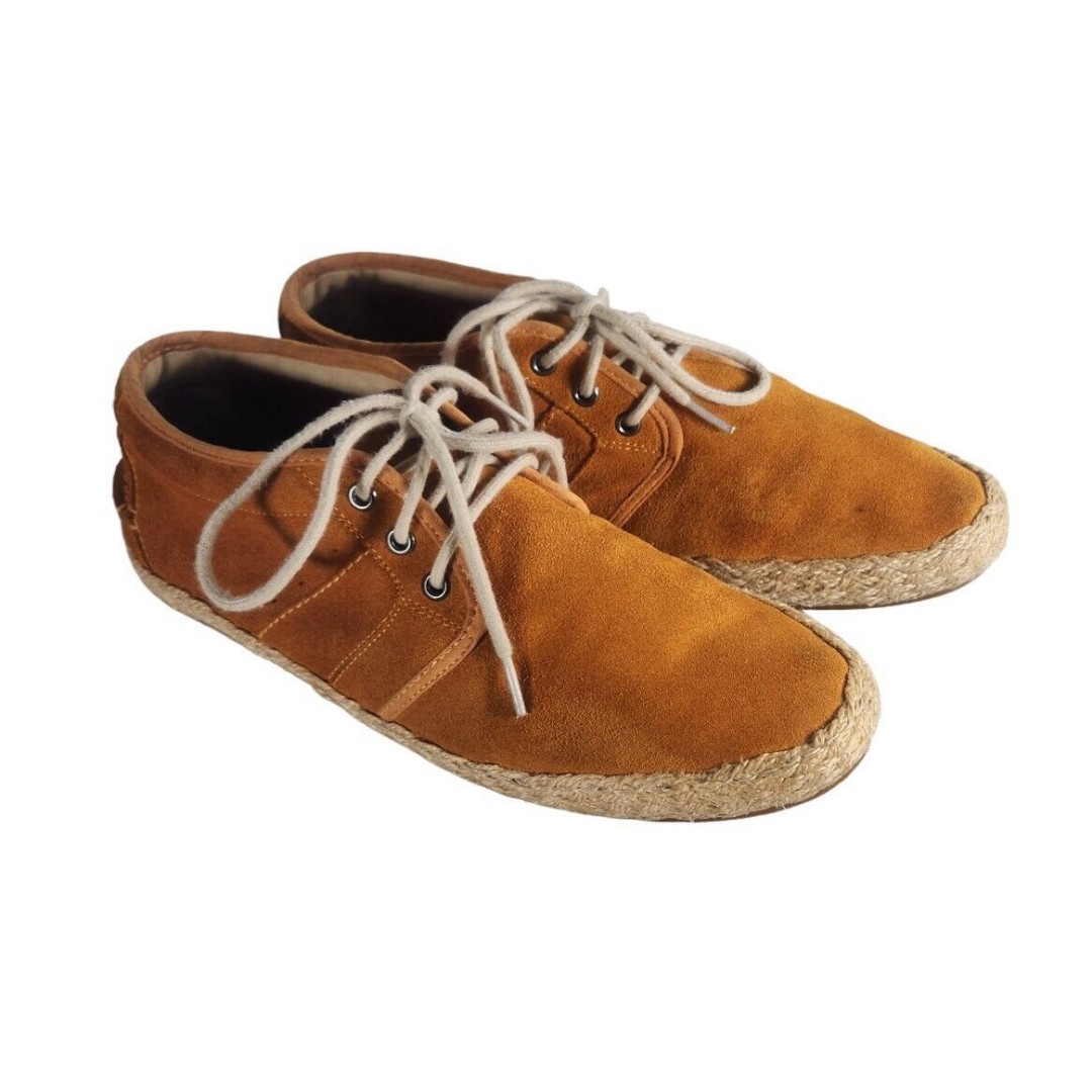 Zara Yellow Suede Lace Up Shoes, Unisex EU Size 40 (Men's 7, Women's 9.5)