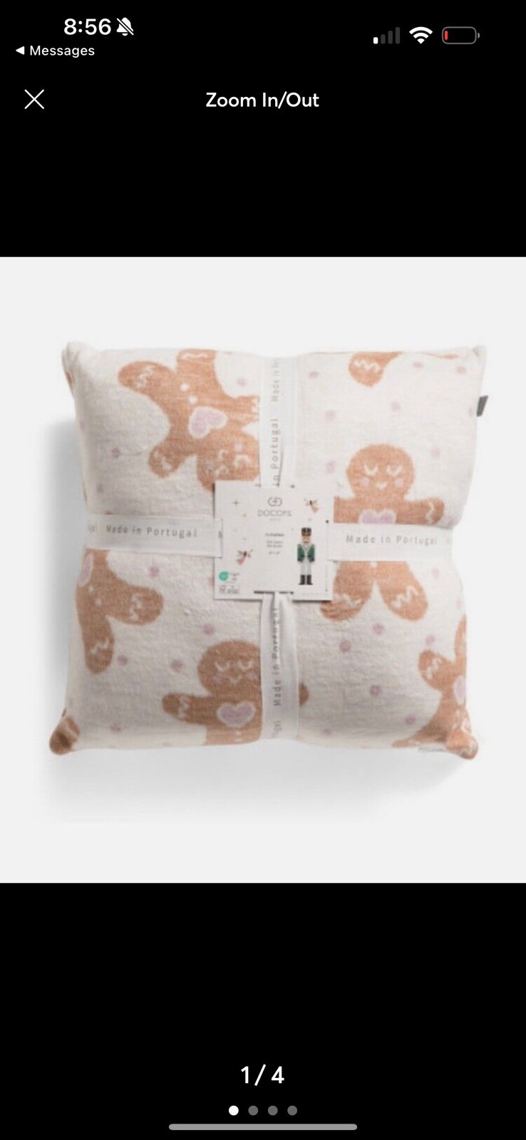Cupcakes and Cashmere Gingerbread Pillow & Throw Blanket
