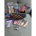 Vtg Americana Woven Basket & Patriotic Party Supplies American Flags