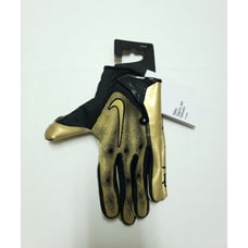 Nike Vapor Jet 7.0 Magnigrip Football Gloves Black Gold Men's Size Medium M