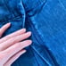 7 For All Mankind - Wide Leg Pleat Jeans in Dark Blue