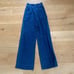 7 For All Mankind - Wide Leg Pleat Jeans in Dark Blue