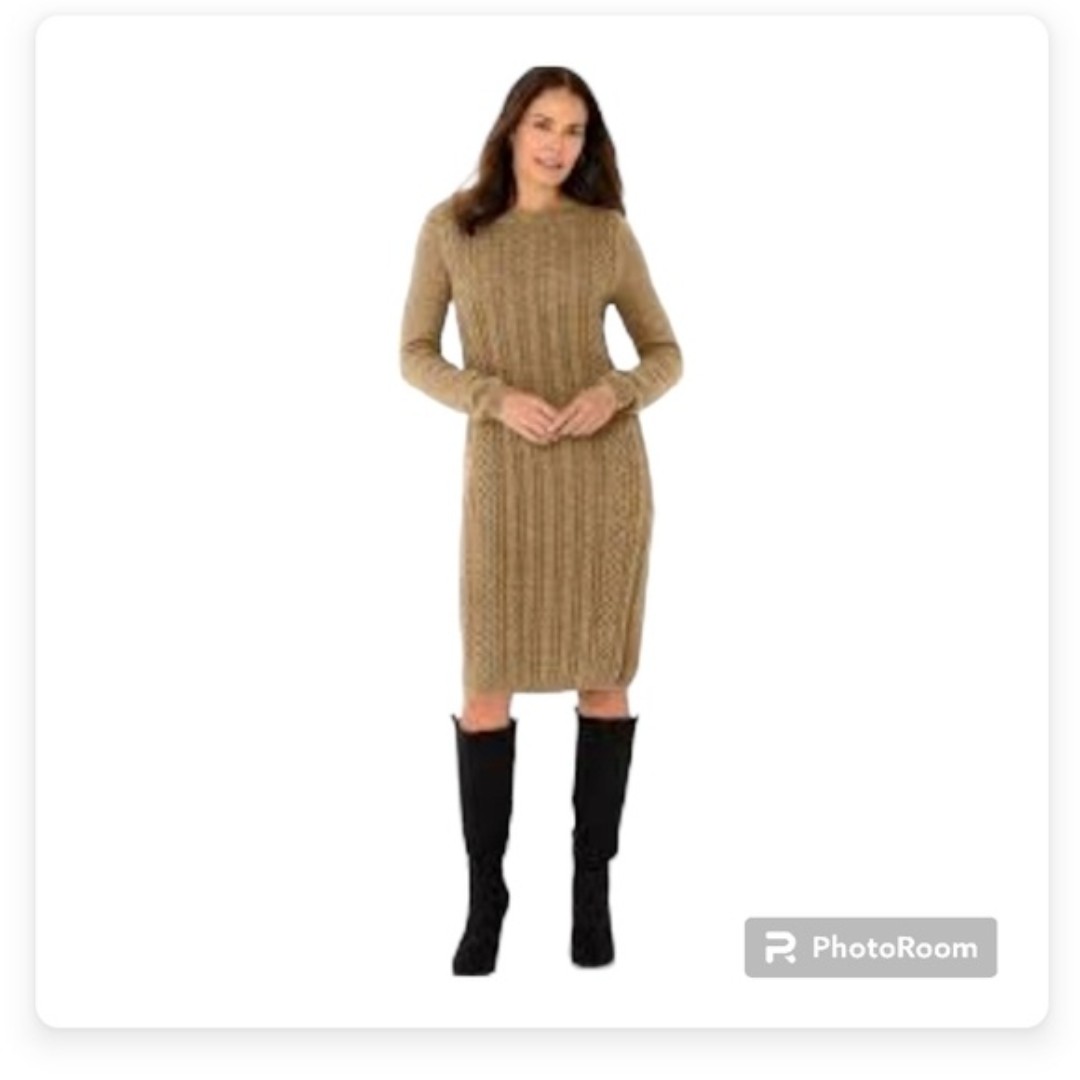 Calvin Klein Cable knit dress size L