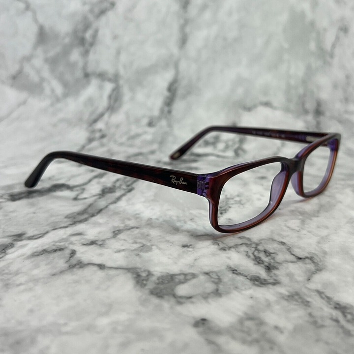 Ray-Ban Eyeglasses RB5187 2442 Tortoise Purple Rectangular Frames 52[]16 140