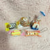Rare J-Dream Mini Squishy Fuwa Fuwa Bread Mascot Bundle Full Set Series 5