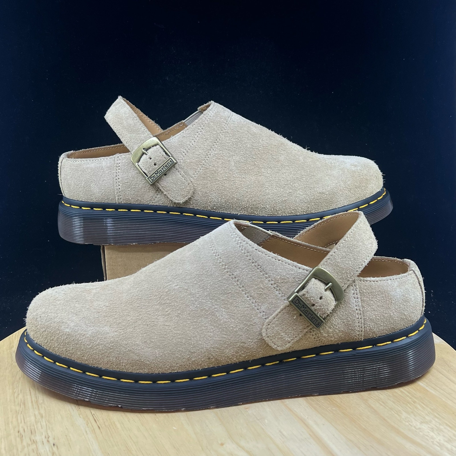 Doc Marten’s Isham Desert Oasis Suede Mules Mens Size 12
