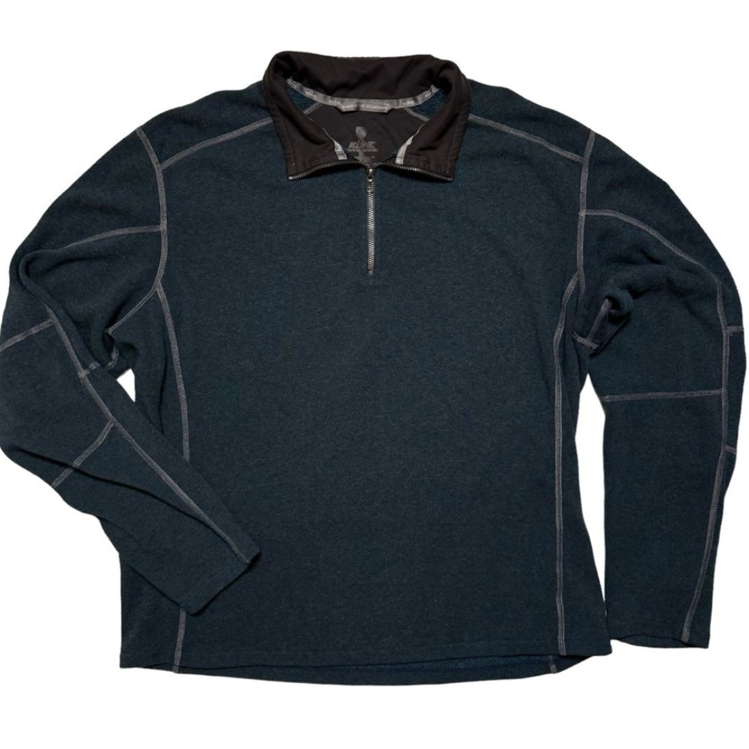 KUHL Men's Blue Revel 1/4 Zip Sweater Size XL