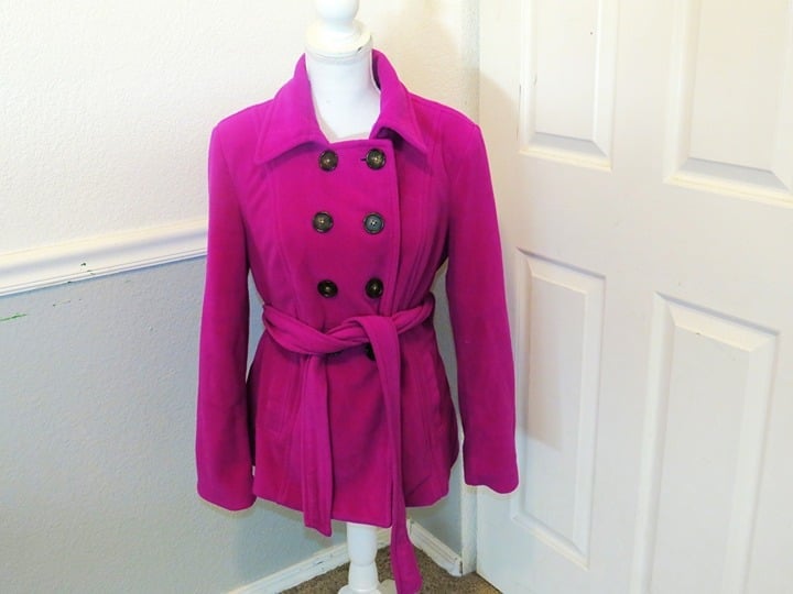 Pink peacoat old navy best sale