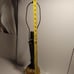Vintage Amber Glass/Brass Table Lamp