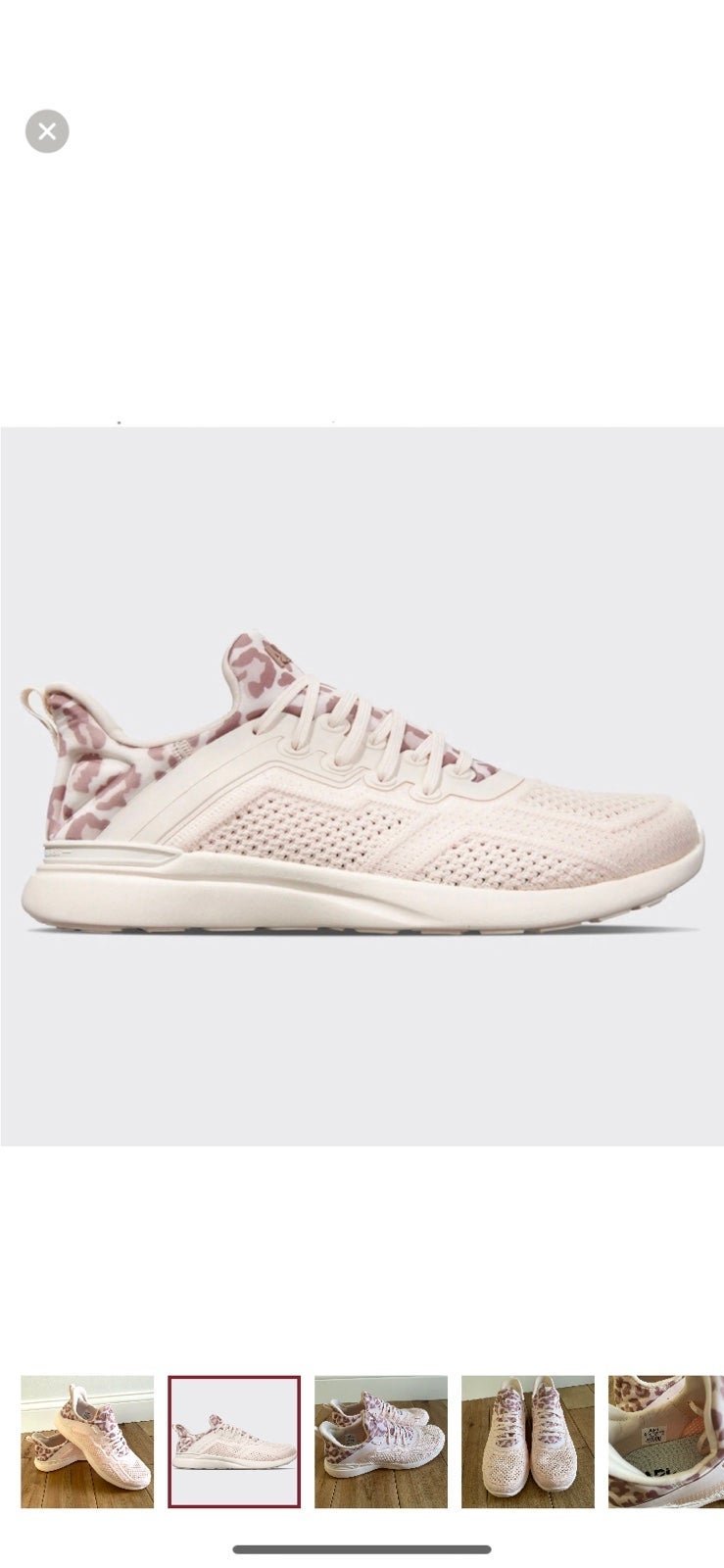 APL Athletic Propulsion Labs Pink Leopard Techloom Tracer Sneakers Women’s 6