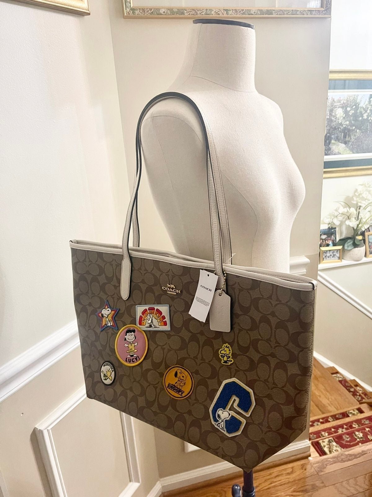 Coach snoopy tote bags NWT