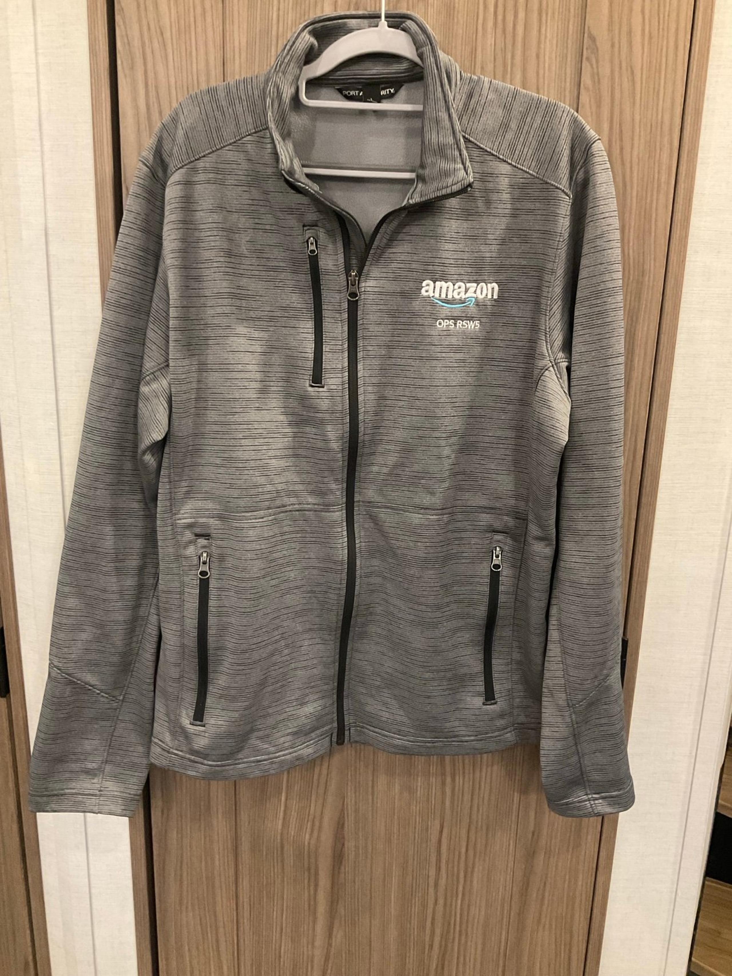 Port Authority ZIP Up Gray Jacket Mens Size L