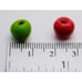 40 Red and Green Apple Dollhouse Miniatures Toys & Food Kitchen by Handmade Siz