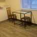 Mordern Dining Table Set, Glass Dining Room Table Set for Small Spaces, Black