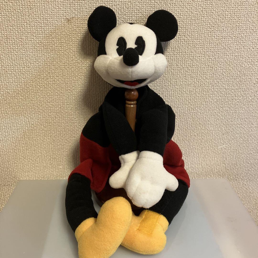 Rare! Mickey Mouse Plush Fan Cap Hat Made by Disneyland, Showa Retro