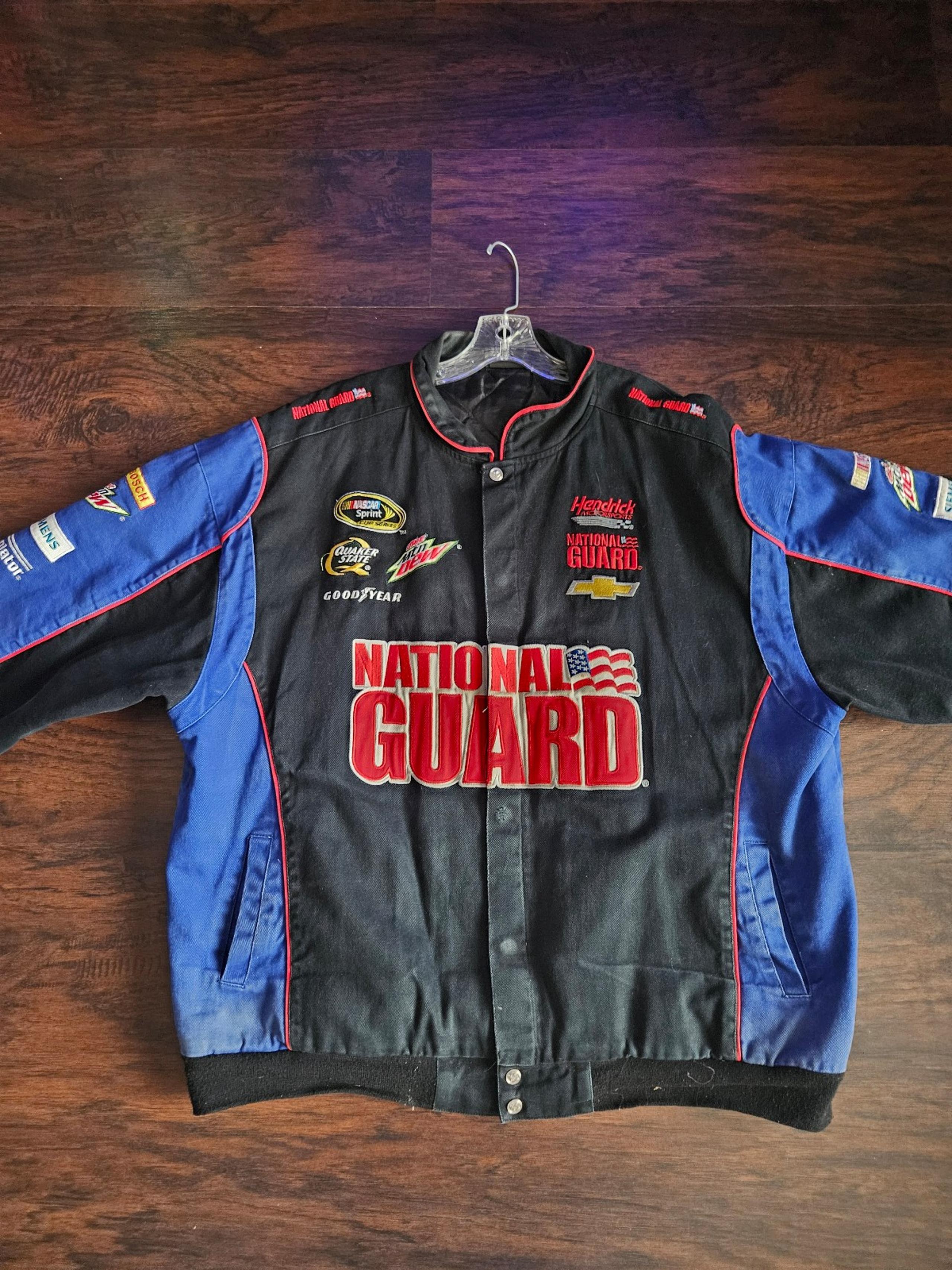 Vintage Nascar Dale Earnhardt Jr National Guard Jacket