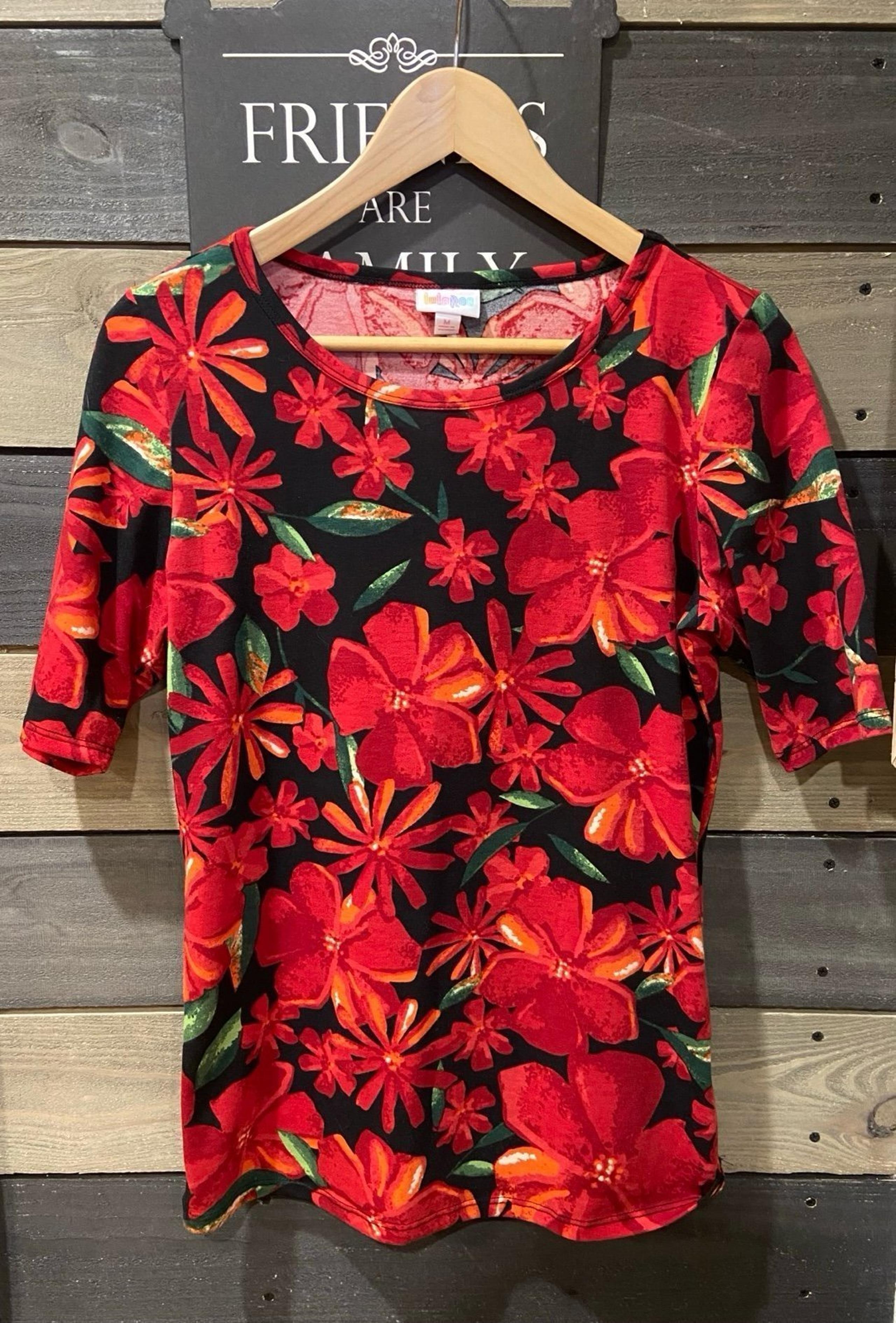 LuLaRoe Gigi Preloved Red Floral Pattern M sale