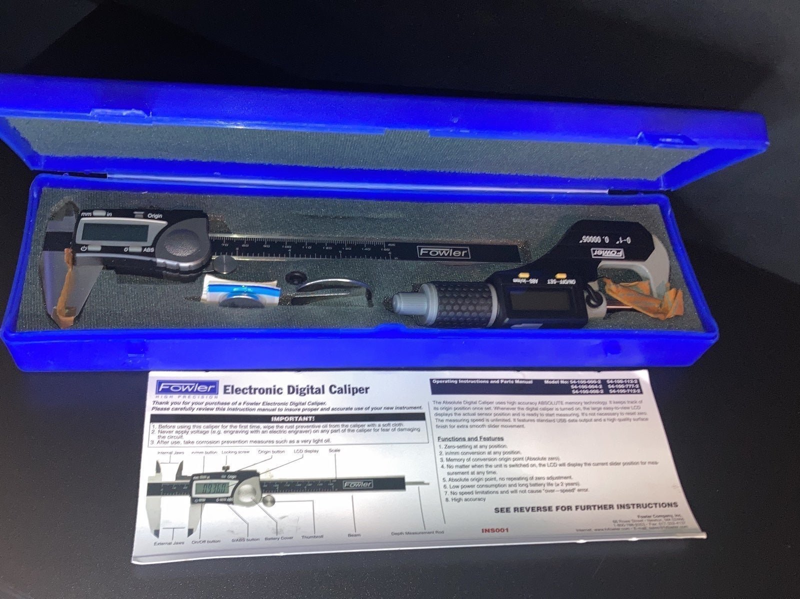 Digital caliper set machinery tools