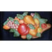 Vintage Vegetable Fruit Ceramic Pottery Wall Hanging Plaque Mid Century Pears