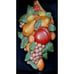 Vintage Vegetable Fruit Ceramic Pottery Wall Hanging Plaque Mid Century Pears