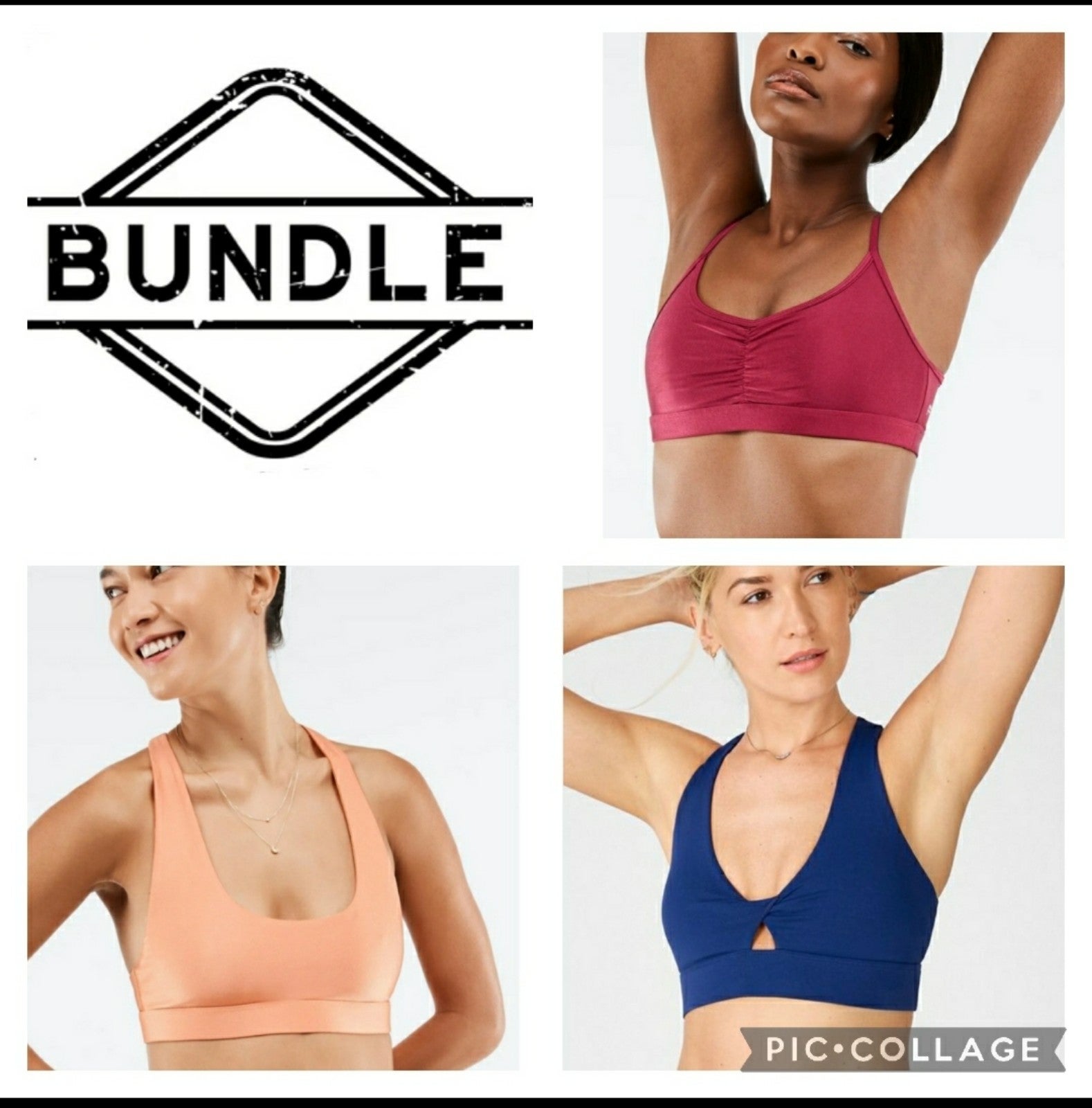 NWT Fabletics Sports Bra BUNDLE