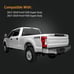 Left Driver Side Rear Tail Light Assembly Compatible With 2017-2019 Ford F-250