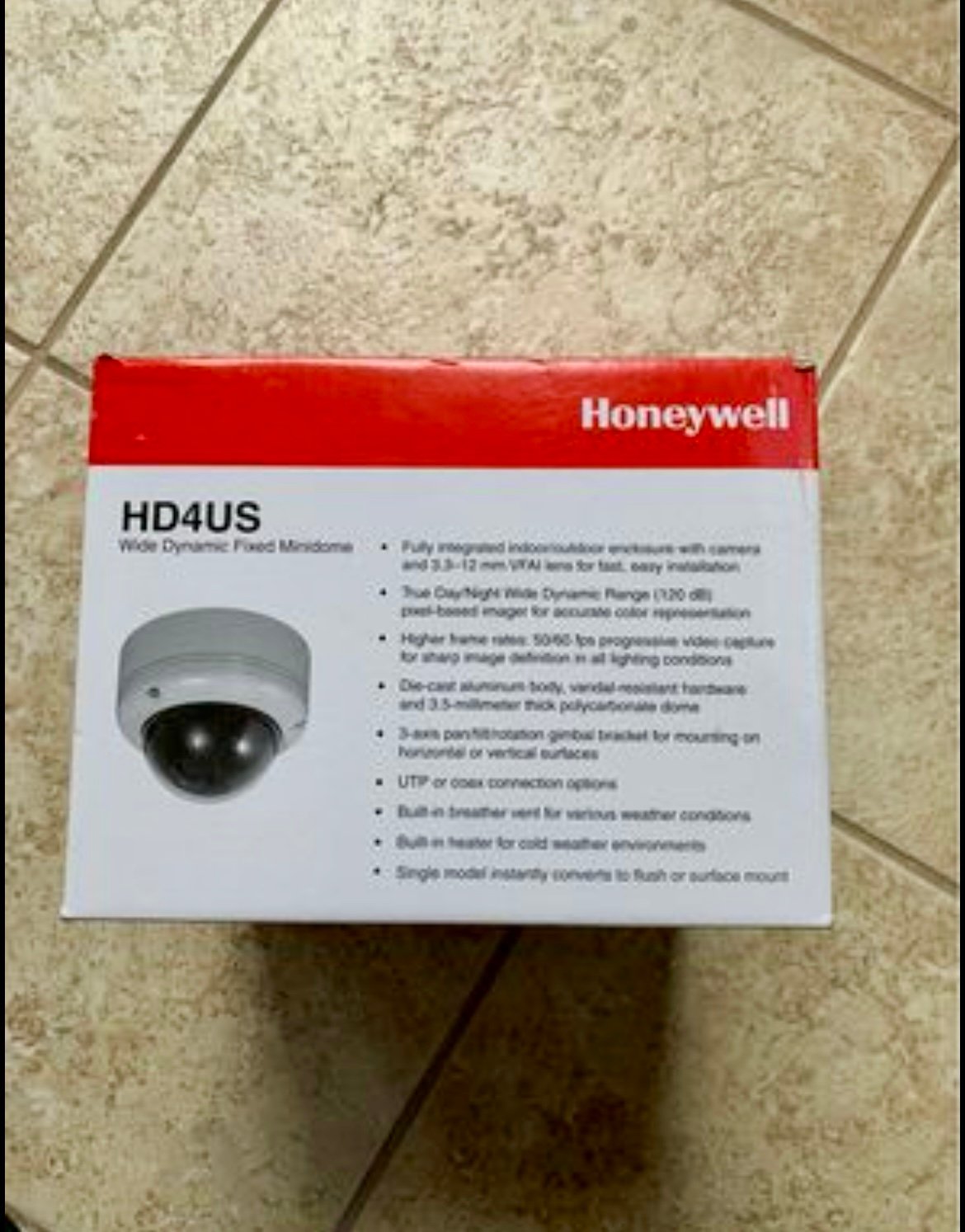 Honeywell Video HS4US Ultra Wide Dynamic Day/Night rugged Dome Camera