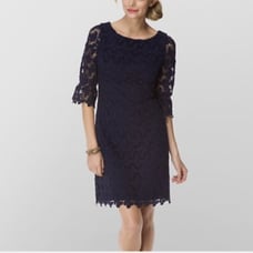 Lilly Pulitzer Shayna Butterfly Lace Sheath Dress in Navy Size 6