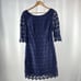 Lilly Pulitzer Shayna Butterfly Lace Sheath Dress in Navy Size 6
