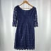 Lilly Pulitzer Shayna Butterfly Lace Sheath Dress in Navy Size 6